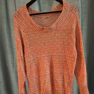 Kismet Coral Knit Sweater- XL - open knit - soft - layer or wear alone -